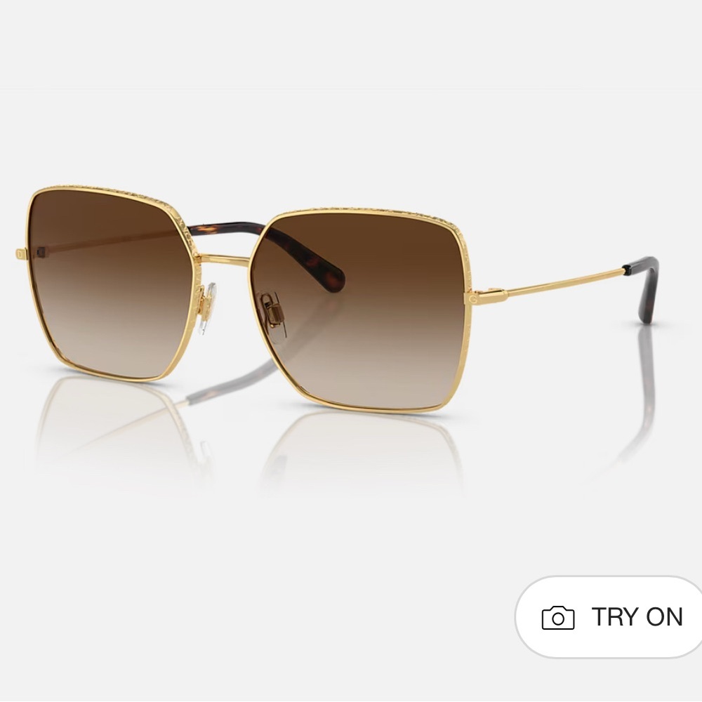 Gold Square Sunglasses